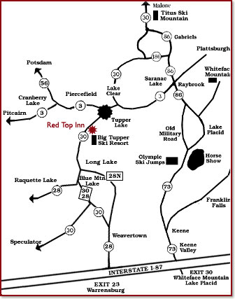 ADIRONDACK LODGING, TUPPER LAKE LODGINGS